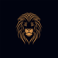 minimalist lion logo