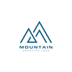 Creative Mountain Concept Logo Design Template