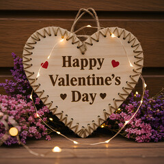 "Romantic Valentine's Day Background with Hearts and Roses"