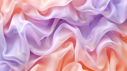 Obraz premium A close-up of flowing, colorful fabric with soft folds and gradients.