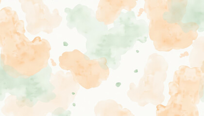 Obraz premium Peach and Mint Watercolor Abstract Background