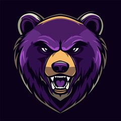  Bear mascot logo, Esports gaming emblem of different variations of Bear, Sports Team emblem, Bear logo collection, Animal Logo set for team, Bear face or bear head logo, tshirt print design