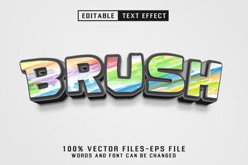 Brush Editable Text Effect