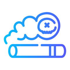 smoking Line Gradient Icon