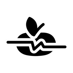 A minimalist wellness strong icon symbolizing balance, harmony, and self-care. Perfect for health, fitness, spa, or mindfulness themes. Clean design for modern, versatile applications.