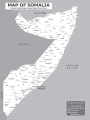African Countries Geography Political map. Political map of country with capital, province or state capital, major cities and town.