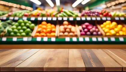 Fresh produce in a grocery store. Healthy eating.