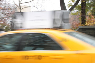 car, taxi, traffic, cab, yellow, city, street, speed, transportation, motion, blur, travel, new york, vehicle, transport, automobile, driving, drive, nyc, new york city