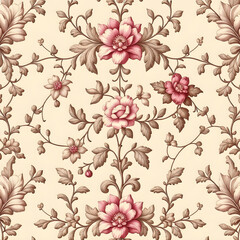 Obraz premium seamless pattern with flowers