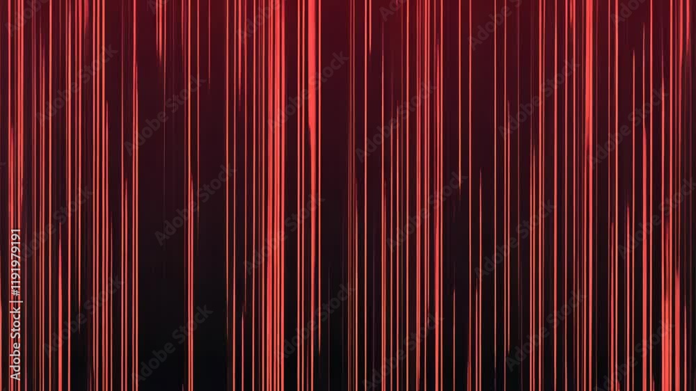 Wall mural striking red vertical lines create an abstract background evoking a sense of movement and energy dur