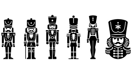 Naklejka premium Christmas Nutcracker Toy Illustration.