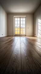 Empty Room  Hardwood Floor  Large Window  Interior Design  Modern Home
