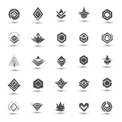 Design concept creative logo collection Logo can be used for icon brand identity finance
