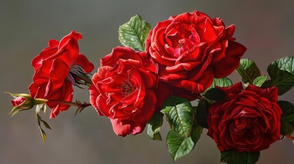 A vibrant bouquet of red roses showcasing beauty and elegance.