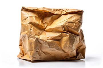 Obraz premium Bright Brown Paper Bag, Colorful Paper Sack, Grocery Bag Photography, High-Resolution Image
