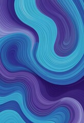 Obraz premium Abstract Blue and Purple Swirling Wave Pattern