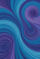 Obraz premium Abstract Swirling Blue and Purple Wave Pattern
