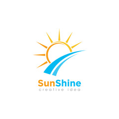 Creative Sun Concept Logo Design Template