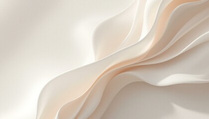 Creamy Beige Abstract Wave Background Image