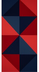 Abstract Red Blue Geometric Triangles Background Design