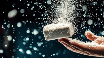 Festive Gift Snowfall  Winter Holiday Magic  Christmas Present