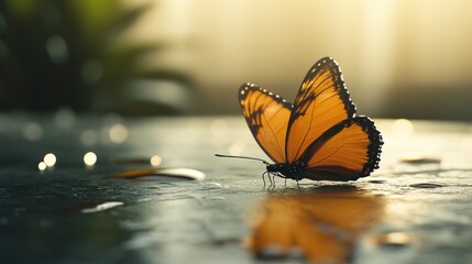 Obraz premium Butterfly Close Up