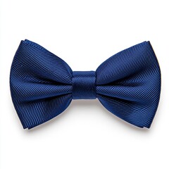 Elegant blue bow tie for formal attire, adds style and sophistication to an outfit.