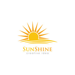 Creative Sun Concept Logo Design Template