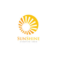 Creative Sun Concept Logo Design Template
