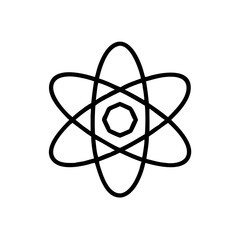 atomic symbol icon design