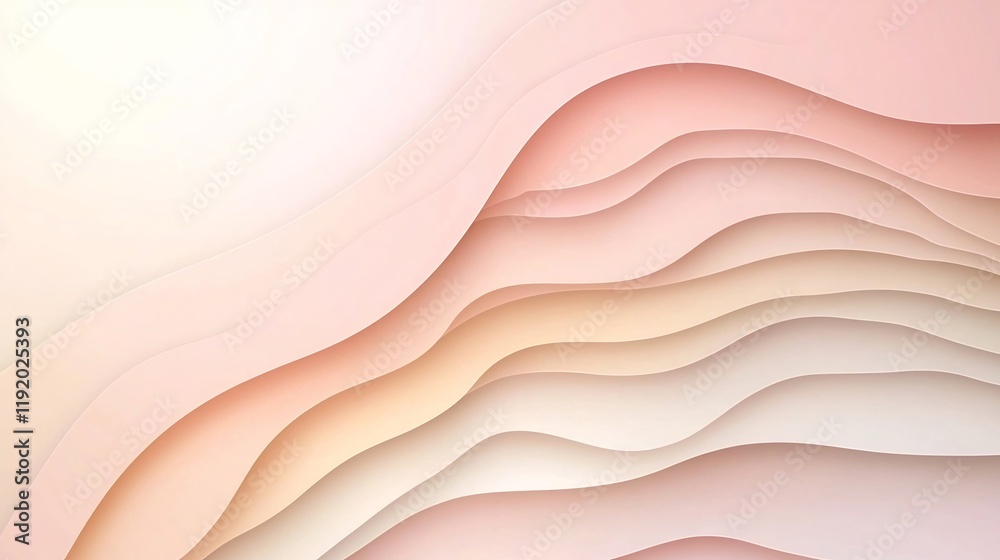 Poster serene and dreamy pastel gradient background with subtle textural elements creating a calming and el