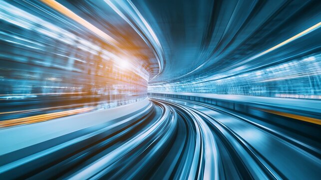A cutting-edge transportation technology research institute with hyperloop prototypes and next-generation transit systems, Transportation style, photo of
