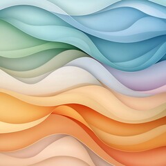 Obraz premium Minimalist pastel gradient abstract textured background with a clean contemporary aesthetic visually soothing and serene featuring a mid century modern influence in a minimal studio setting