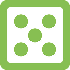 Dice icon logo disign