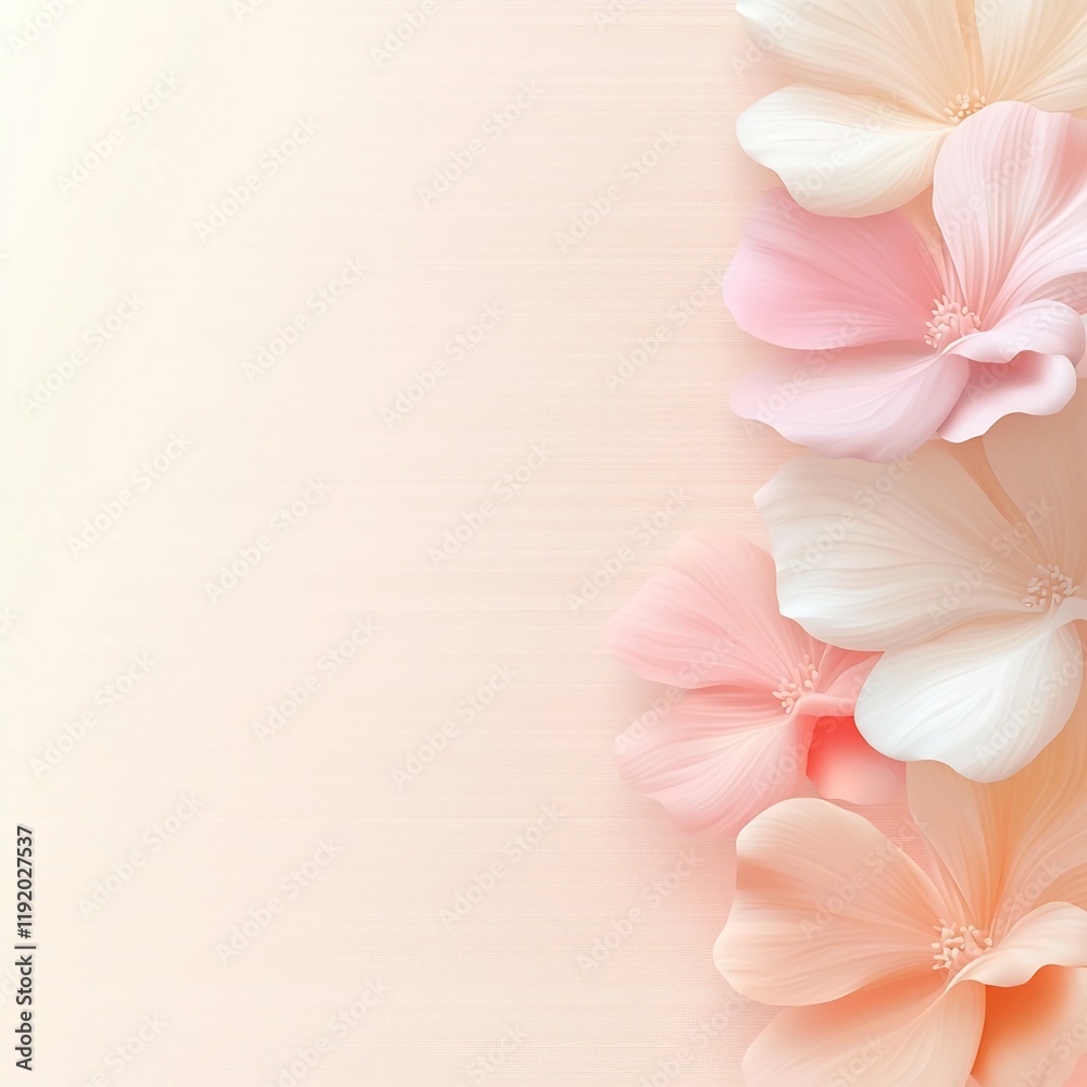Poster minimalist contemporary backdrop featuring a soft gradient from pink to beige with a delicate textur