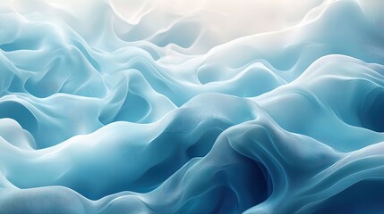 Obraz premium Minimalist underwater textures with delicate flowing patterns and soft marine tones