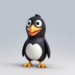 Obraz premium 3d penguin cartoon isolated on white background
