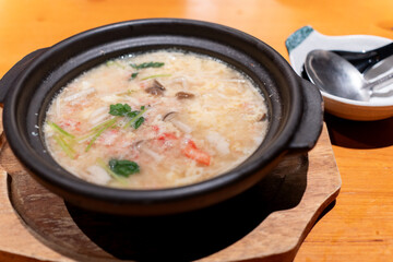 北海道で食べるかに雑炊