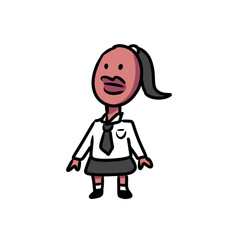 Black Thai school girl