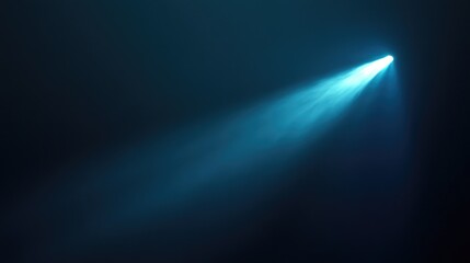 Beam of Light on Dark Background