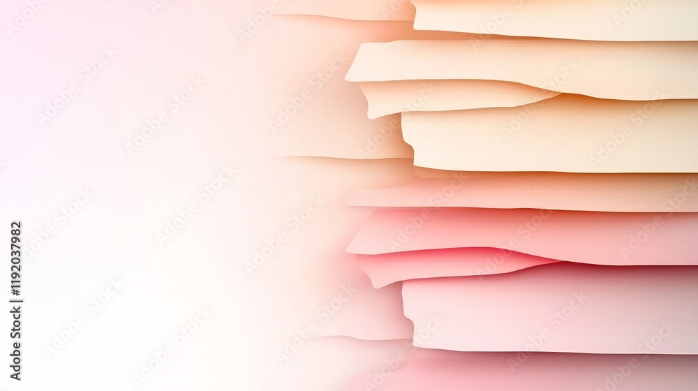Poster elegant and modern pastel gradient background transitioning seamlessly from soft pink to warm beige 