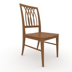3d render Chair design element. Furniture Collection