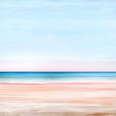 Ethereal and calming digital artwork featuring a soft pastel backdrop with a gradient fade from pale coral to muted sand tones enhanced by a subtle textured overlay for a refined