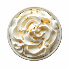 Whipped cream, cup, topping, studio, food photography, dessert