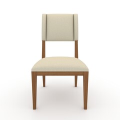3d render Chair design element. Furniture Collection