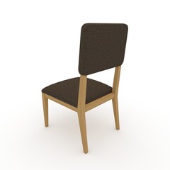 3d render Chair design element. Furniture Collection