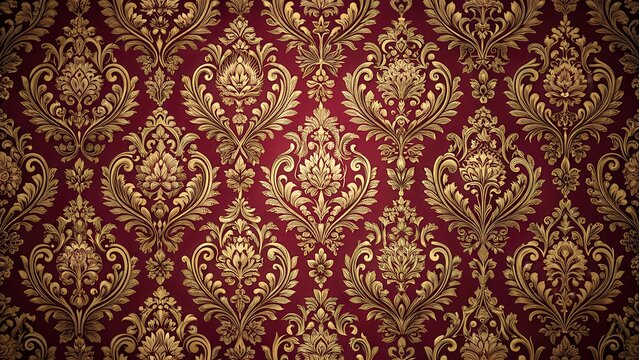 Traditional Middle Eastern Damask Pattern on Luxurious Velvet Fabric, upholstery, middle eastern,  upholstery, middle eastern