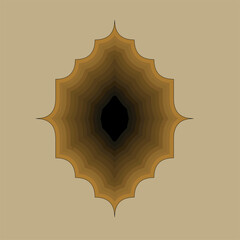 simple islamic ornament vector design