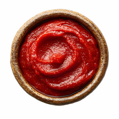 Red sauce, wooden bowl, studio shot, food background, recipe