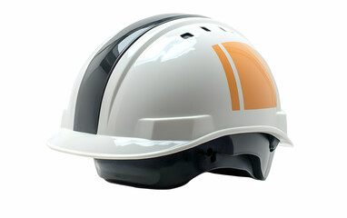 Fototapeta premium White hard hat, studio shot, safety, construction